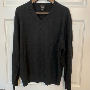 Jos. A. Bank Charcoal V-Neck Sweater